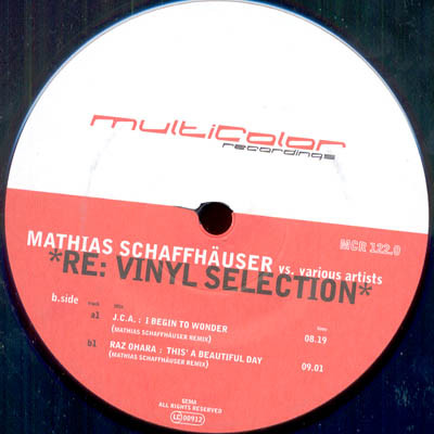 Mathias Schaffhäuser Vs. Various — RE: Vinyl Selection cover