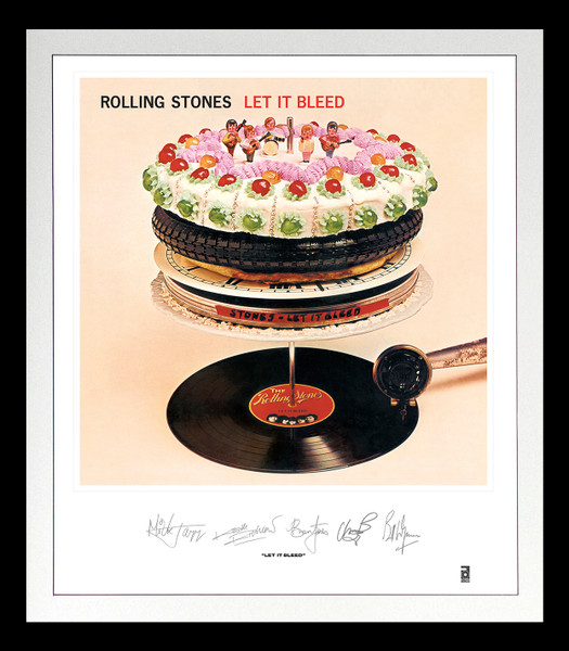 Rolling Stones, The — Rolling Stones: Let It Bleed Lithograph & Clear Vinyl (Framed) cover