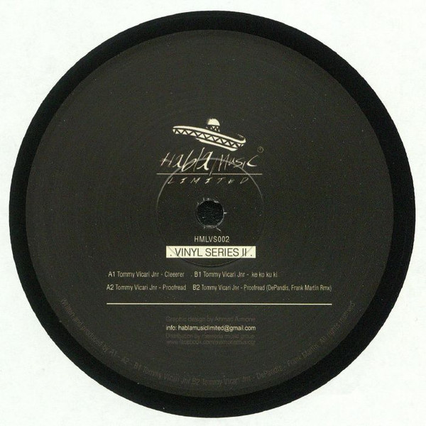 Tommy Vicari jnr — Vinyl Series 2 cover