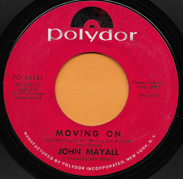 John Mayall — Moving On cover