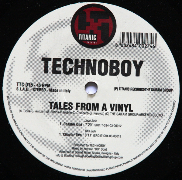 Technoboy — Tales From A Vinyl cover