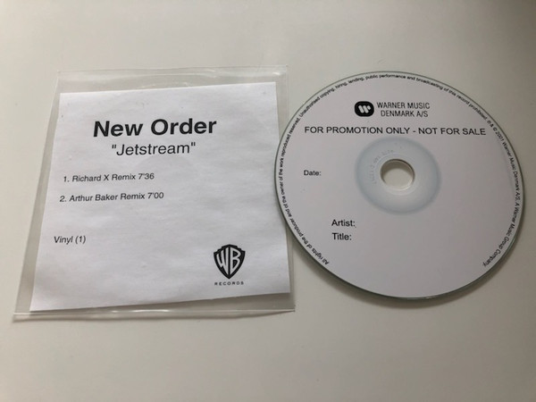 New Order — Jetstream - Vinyl (1) cover
