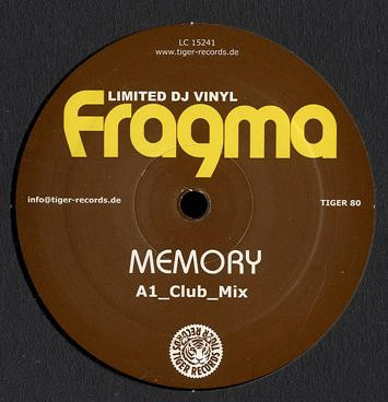 Fragma — Memory (Limited DJ Vinyl) cover