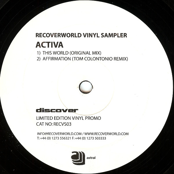 Various — Recoverworld Vinyl Sampler cover