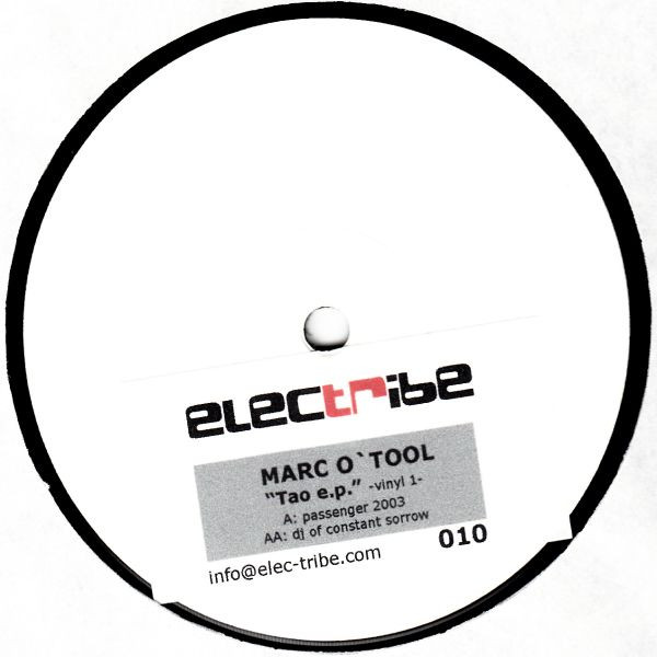 Marc O'Tool — Tao E.P. - Vinyl 1 cover