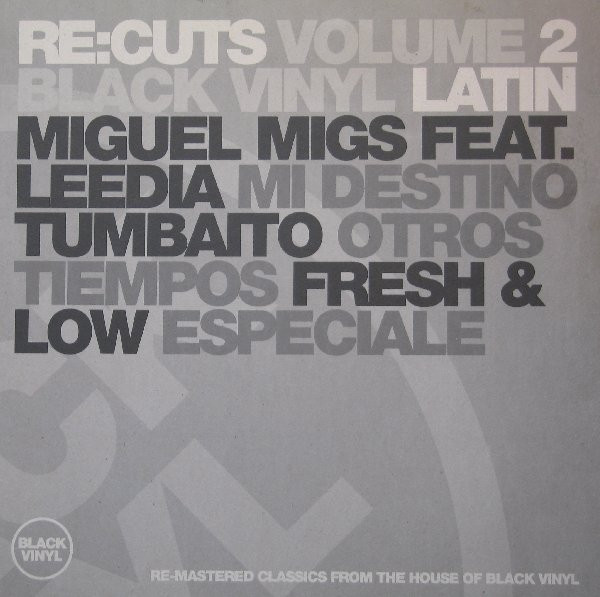 Various — Re:Cuts Volume 2 (Black Vinyl Latin) cover