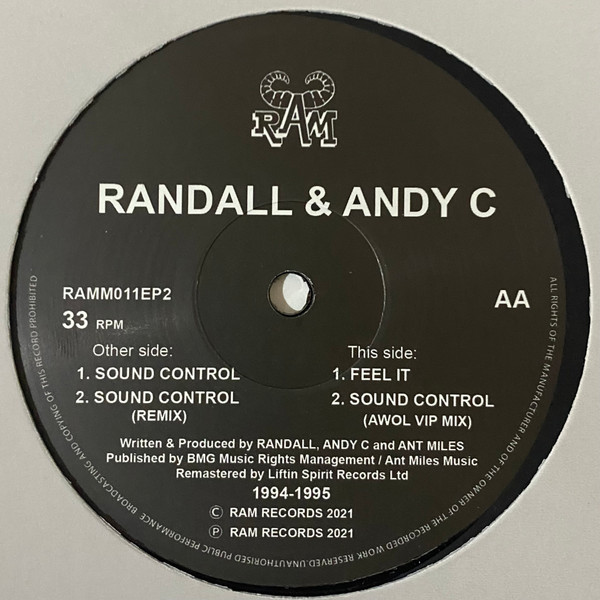 Randall & Andy C — Sound Control / Feel It cover
