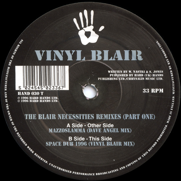 Vinyl Blair — The Blair Necessities Remixes (Part One) cover