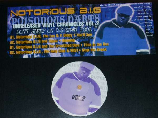 Notorious B.I.G. — Unreleased Vinyl Chronicles Vol. 2 - Poisonous Darts cover