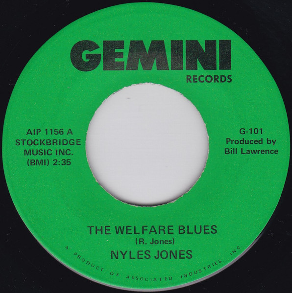 Nyles Jones — The Welfare Blues / Your Poodle Dog cover
