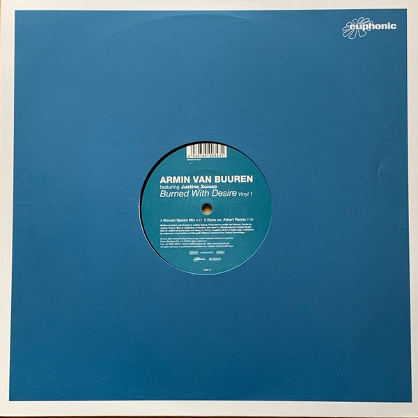 Armin van Buuren Featuring Justine Suissa — Burned With Desire (Vinyl 1) cover