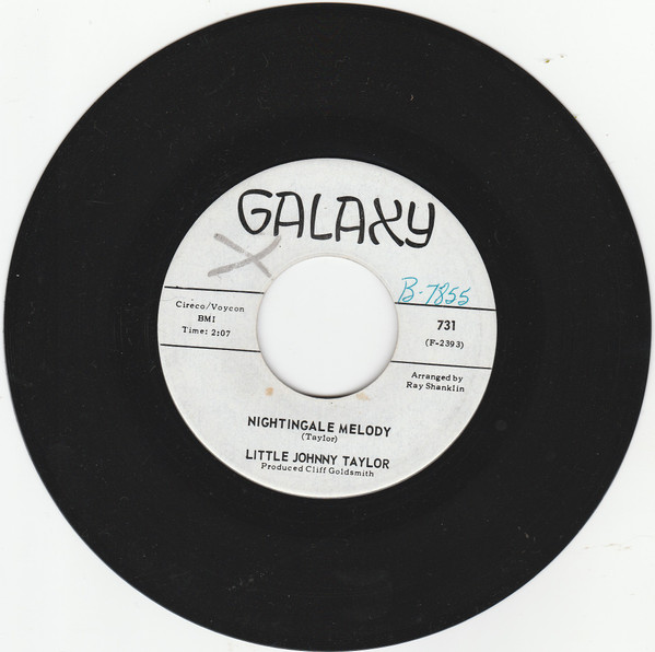 Little Johnny Taylor — Nightingale Melody / You Win, I Lose cover