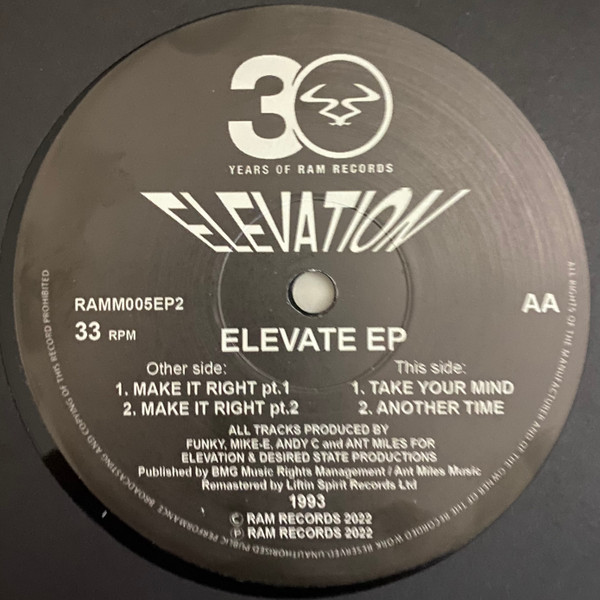 Elevation (4) — Elevate EP cover