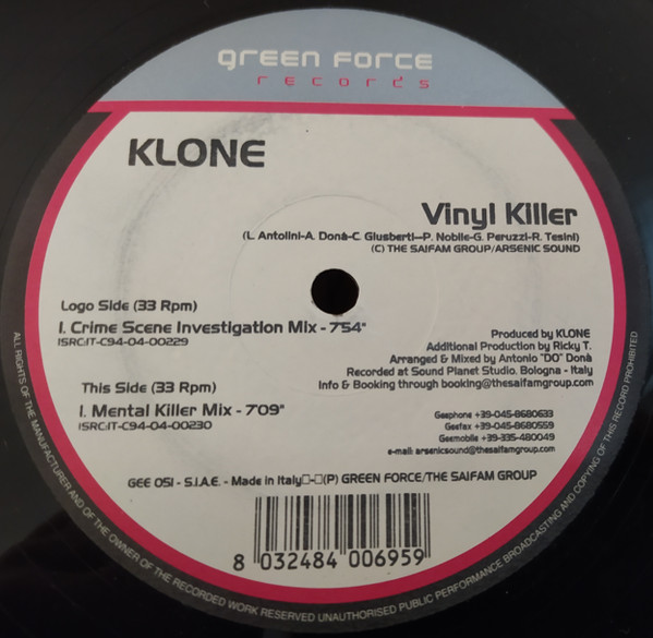 Klone — Vinyl Killer cover