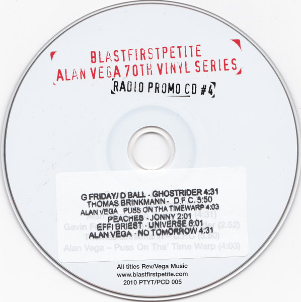 Various — Blast First Petite Alan Vega 70th Vinyl Series Radio Promo CD #4 cover