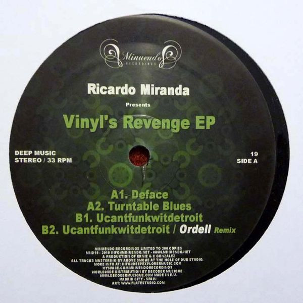 Ricardo Miranda — Vinyl's Revenge EP cover
