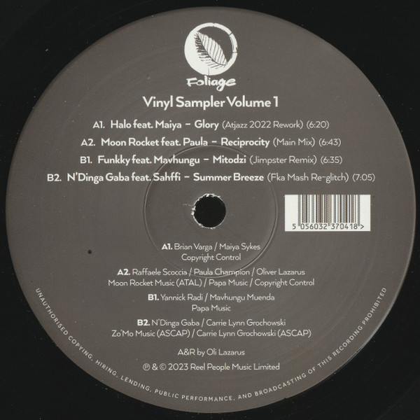 Various — Foliage Vinyl Sampler Volume 1 cover