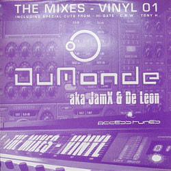 DuMonde AKA JamX & De Leon — The Mixes - Vinyl 01 cover