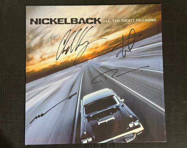 Nickelback — All The Right Reasons Signed Vinyl cover