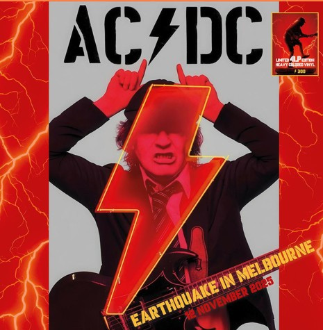 AC/DC — Earthquake In Melbourne - 4 LP Box/Colored Vinyl cover