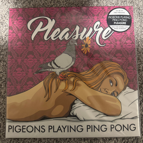 Pigeons Playing Ping Pong — Pleasure (10th Anniversary Edition) Vinyl - Pink Marble cover