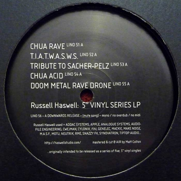 Russell Haswell — 5" Vinyl Series LP cover