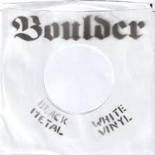 Boulder / Thin Lizzy — Black Metal White Vinyl / Black Stache White Wax cover