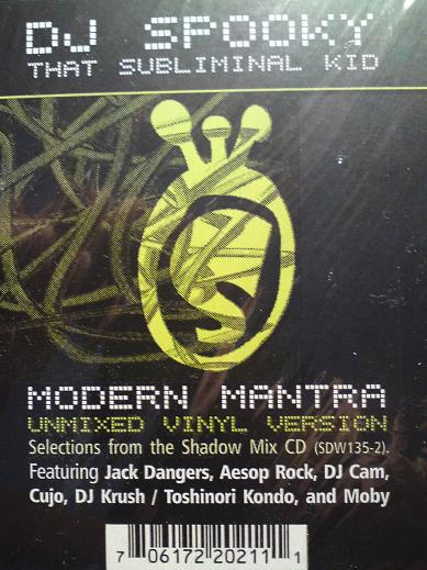 DJ Spooky — Modern Mantra (Unmixed Vinyl Version) cover