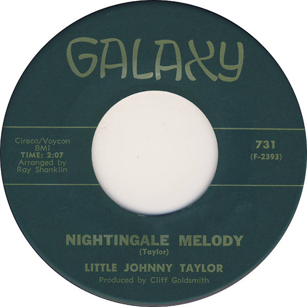 Little Johnny Taylor — Nightingale Melody / You Win, I Lose cover