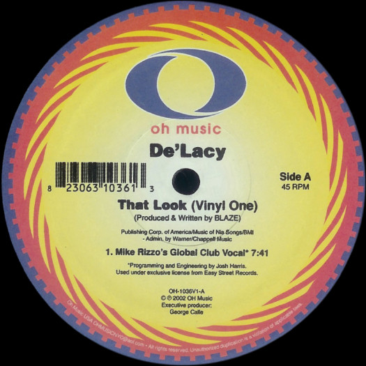 De'Lacy — That Look (Vinyl One) cover