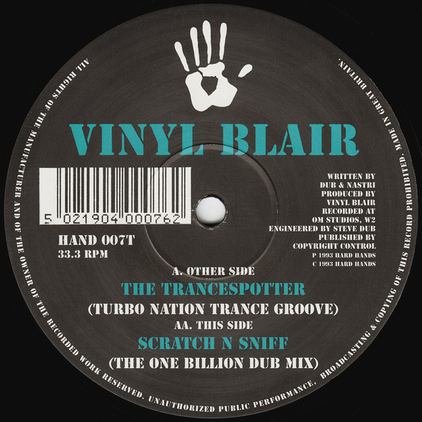 Vinyl Blair — The Trancespotter / Scratch N Sniff cover