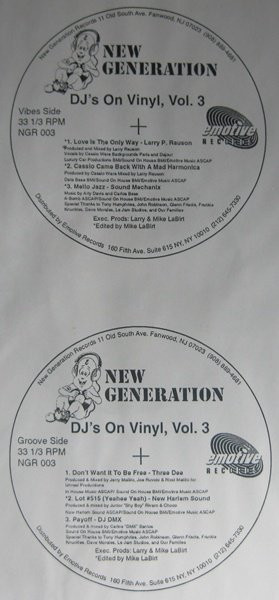 Various — DJ's On Vinyl, Vol. 3 cover