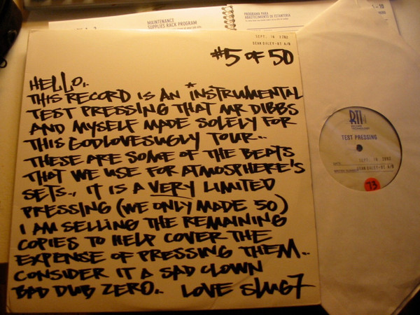Atmosphere (2) — God Loves Ugly Numbered Performance Tour Vinyl cover
