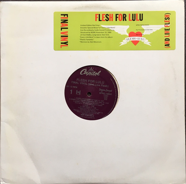 Flesh For Lulu — Final Vinyl (And Live Flesh) cover