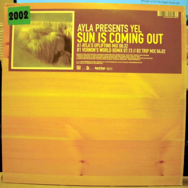 Ayla Presents Yel — Sun Is Coming Out (Vinyl #1) cover