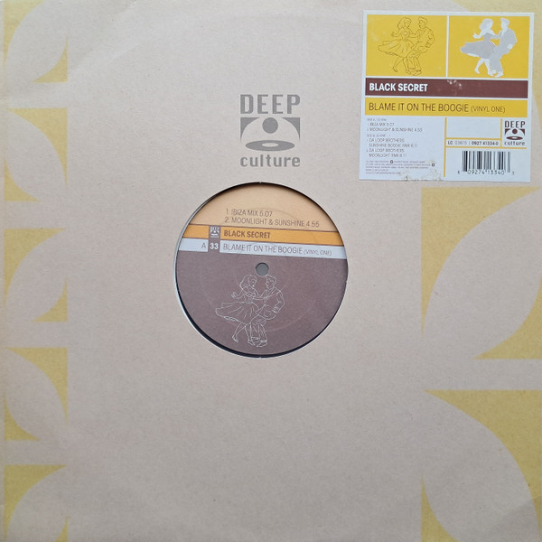 Black Secret — Blame It On The Boogie (Vinyl One) cover