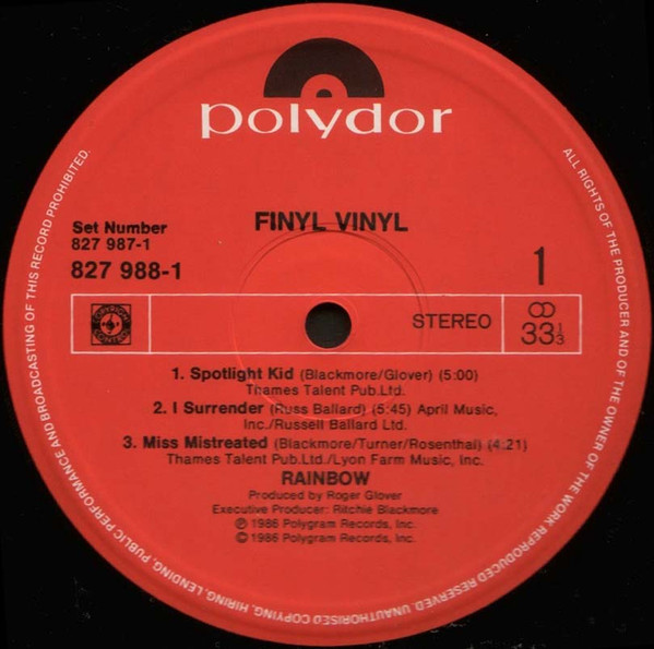 Rainbow — Finyl Vinyl cover