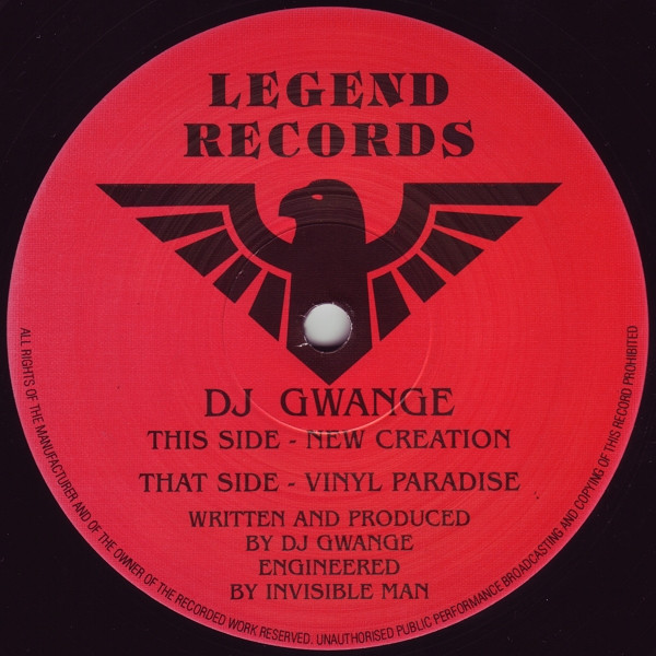 DJ Gwange — New Creation / Vinyl Paradise cover
