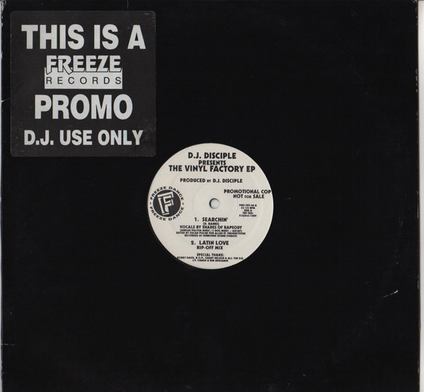 DJ Disciple — The Vinyl Factory EP cover
