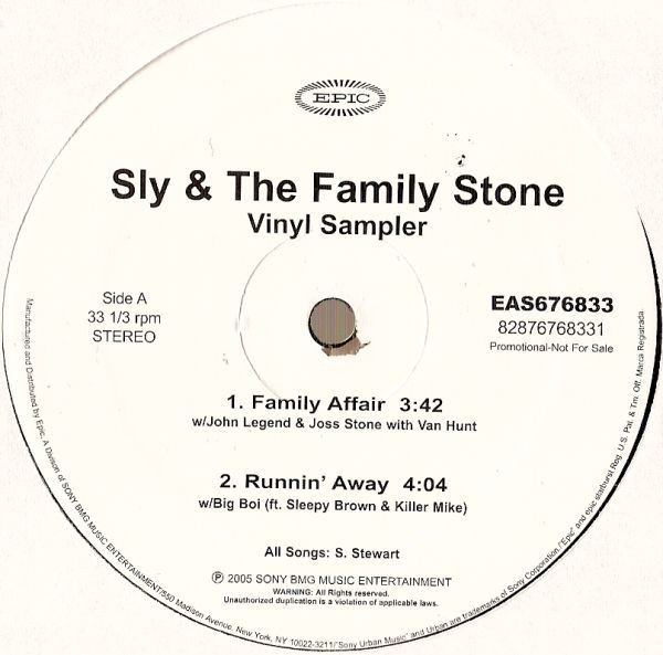 Sly & The Family Stone — Vinyl Sampler cover